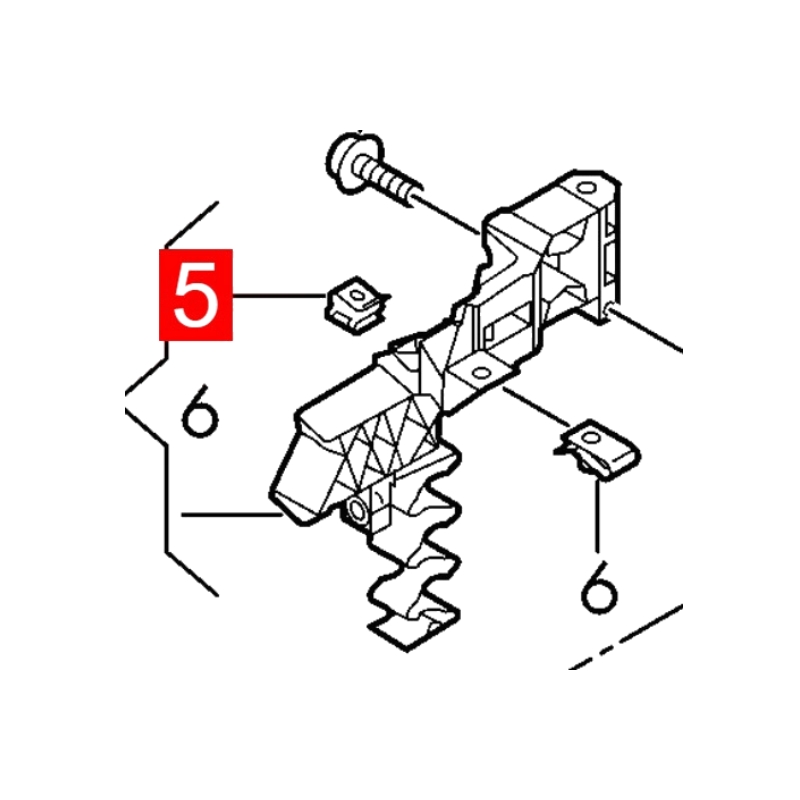 WHT006721 Nut Fits Audi Q7 4MB 