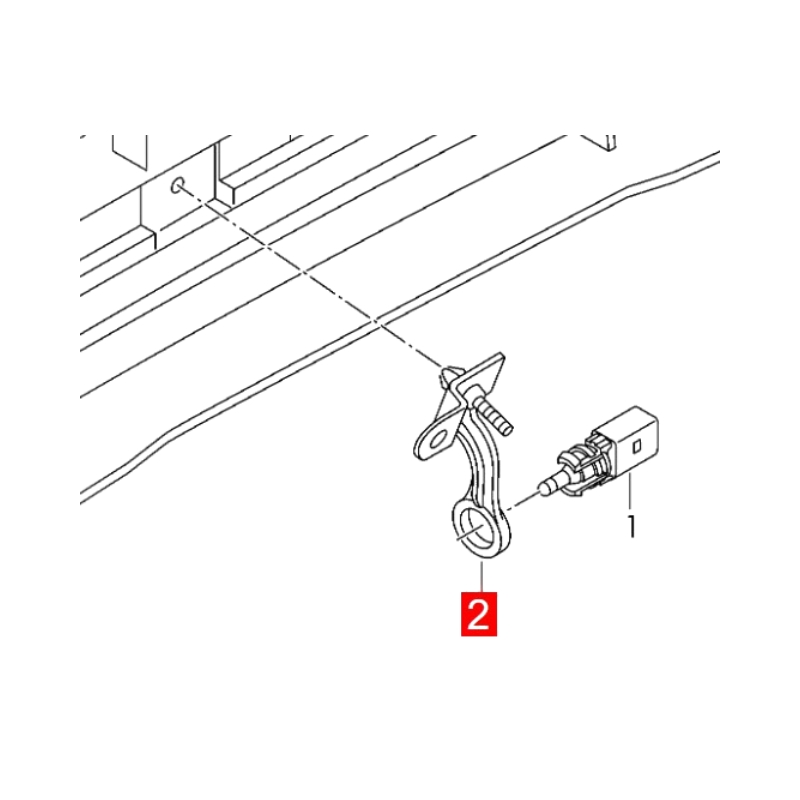 4M0820536A Temperature Sensor Mounting Fits Audi Q7 4MB 