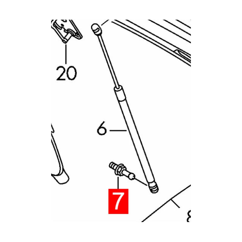 WHT007230 Ball Pin Fits Audi Q7 4MB