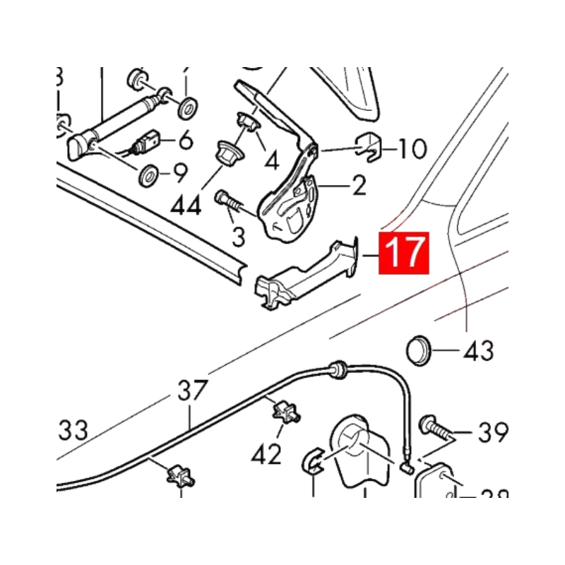 4M0821170B Front Right Cowl Cover Fits Audi Q7 4MB 