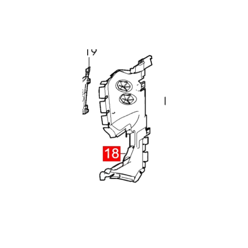 4M0121284CE Right Air Deflector Fits Audi Q7 4MB 