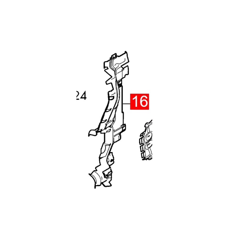 4M0121283CE Left Air Deflector Fits Audi Q7 4MB 