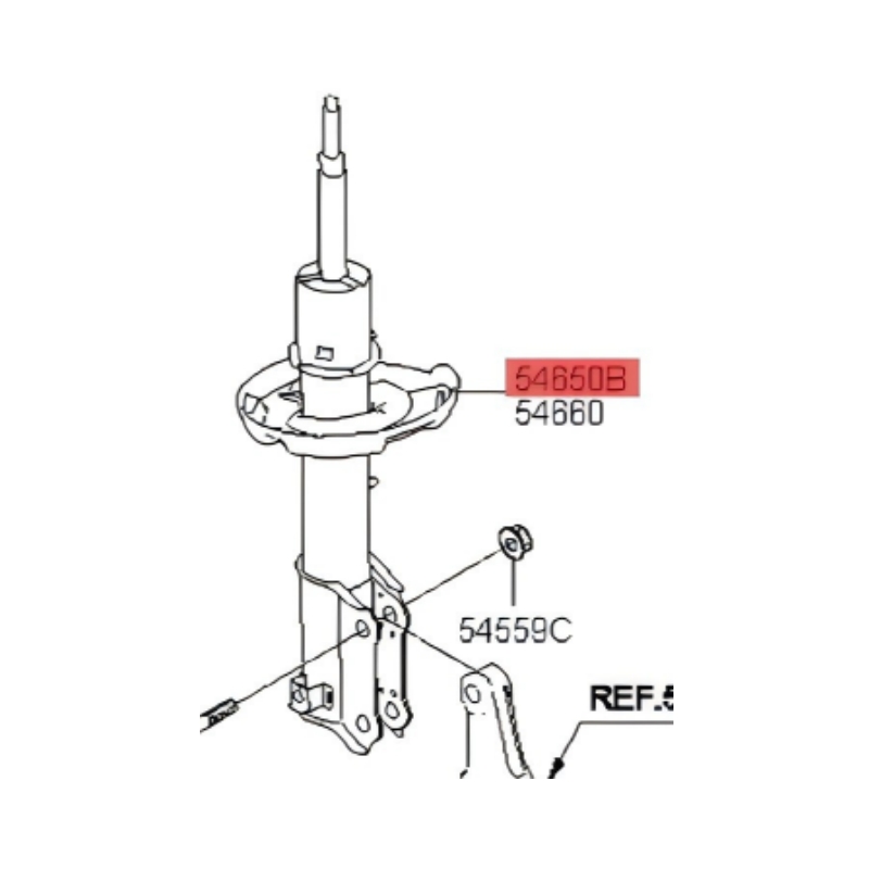 54650h8300 54660h8300 Front Shock Absorber Fits Kia RIO V YB SC FB