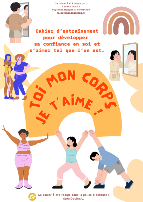 Cahier de valorisation de soi : toi mon corps, je t'aime !