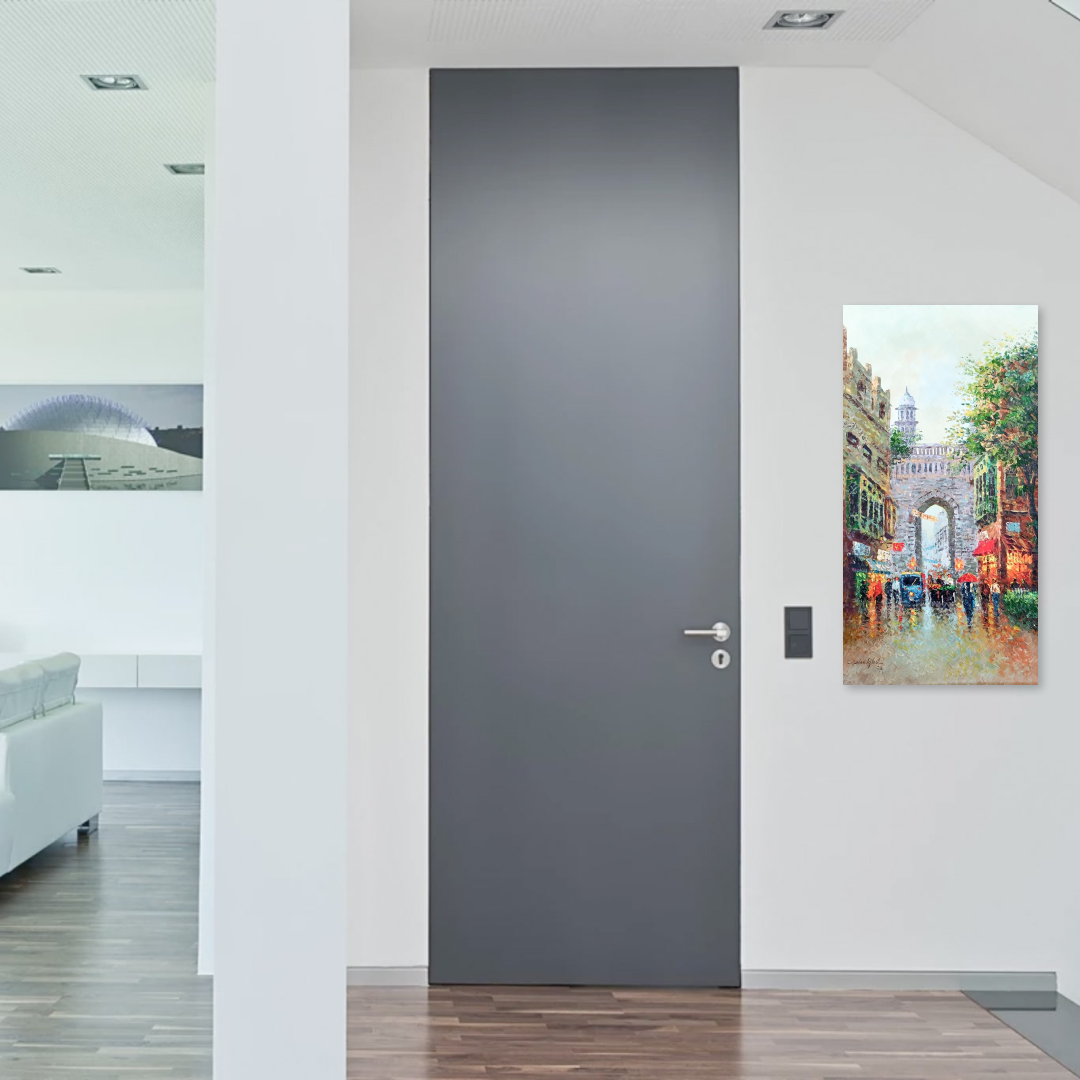 Mughal Archway in Green and Gold