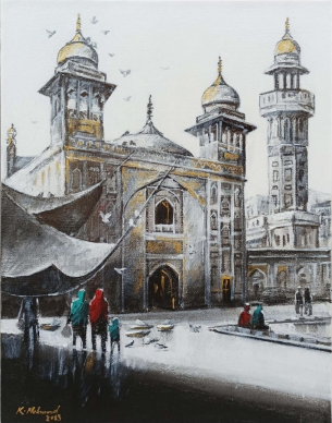 Glimmer of Gold on the Mosque Gate