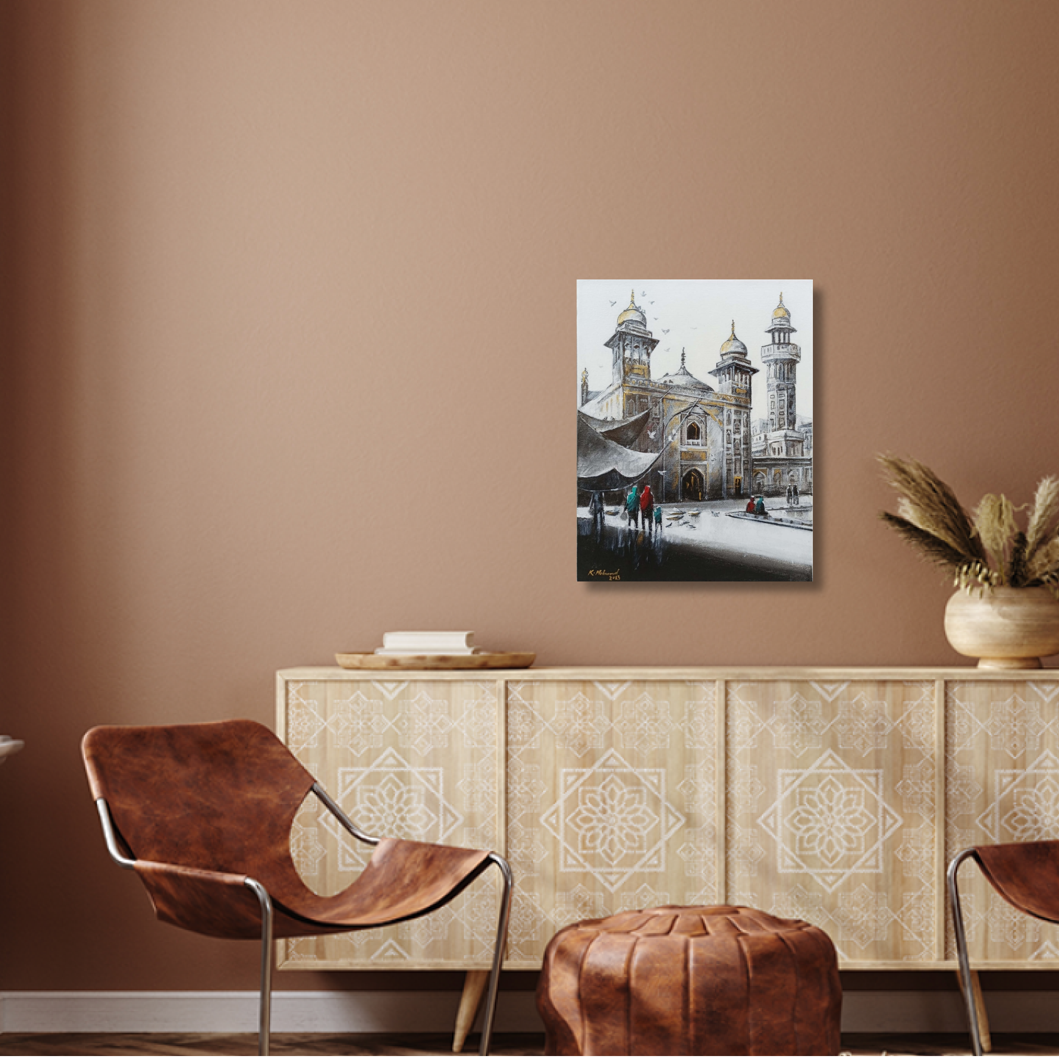 Glimmer of Gold on the Mosque Gate