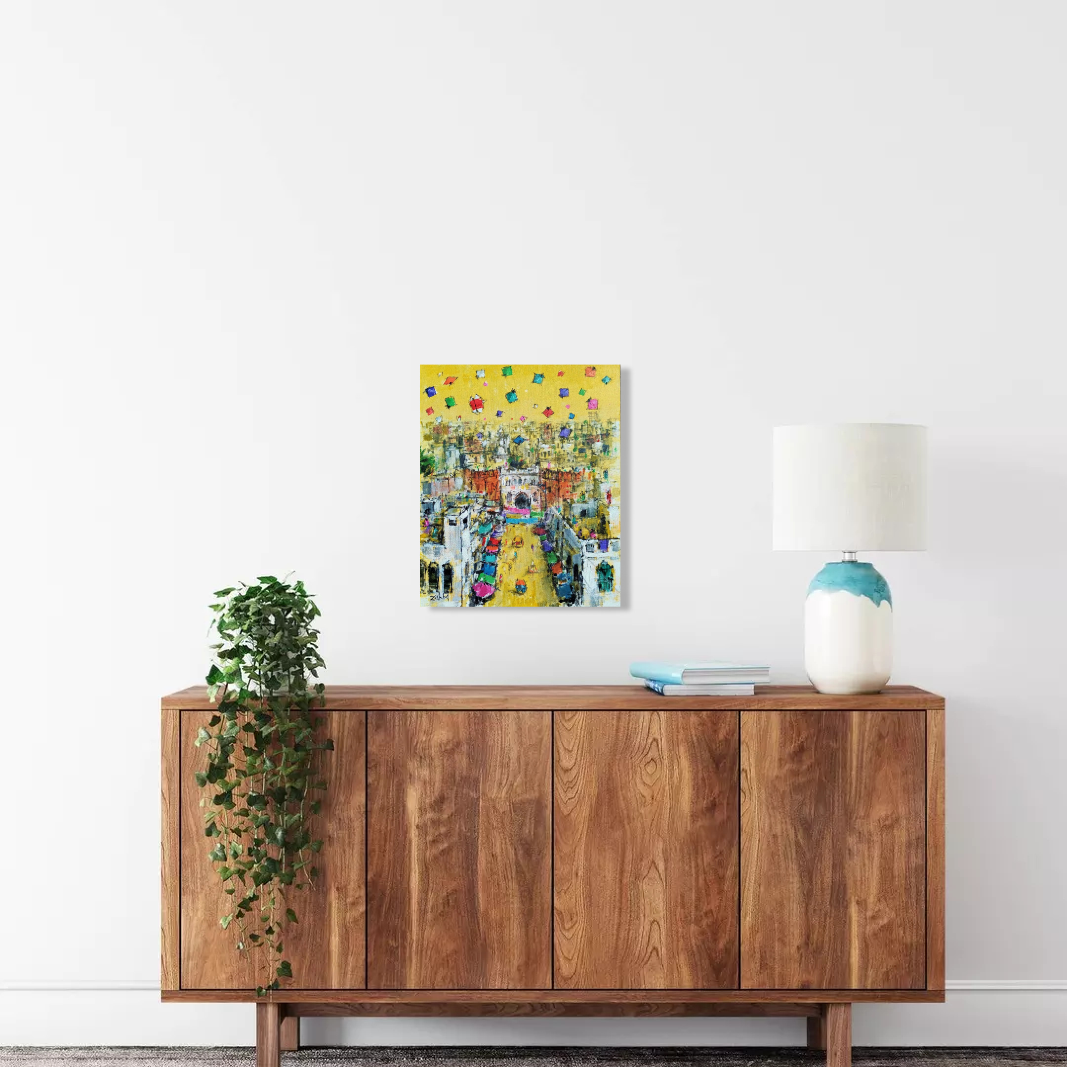 Golden Sky over the Walled City