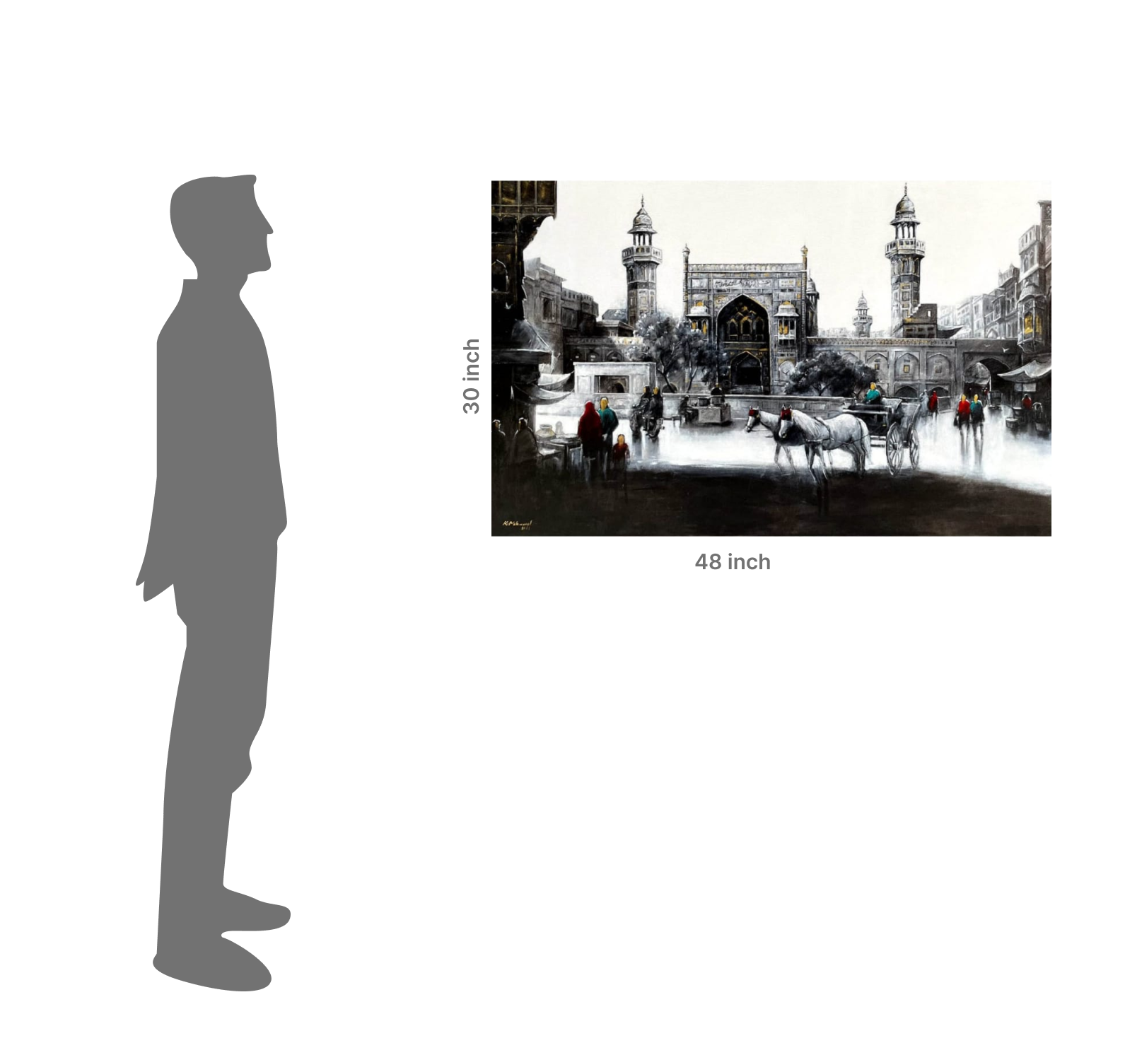 The Grand Archway in Winter Light