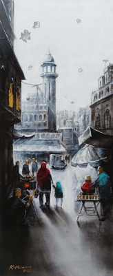 Kites Over the Old City Bazaar