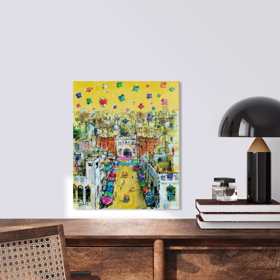 Golden Sky over the Walled City