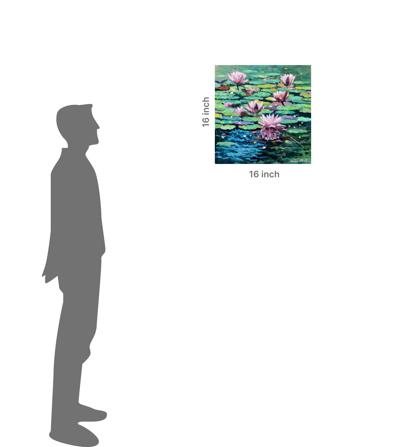 Pink Petals on the Lake