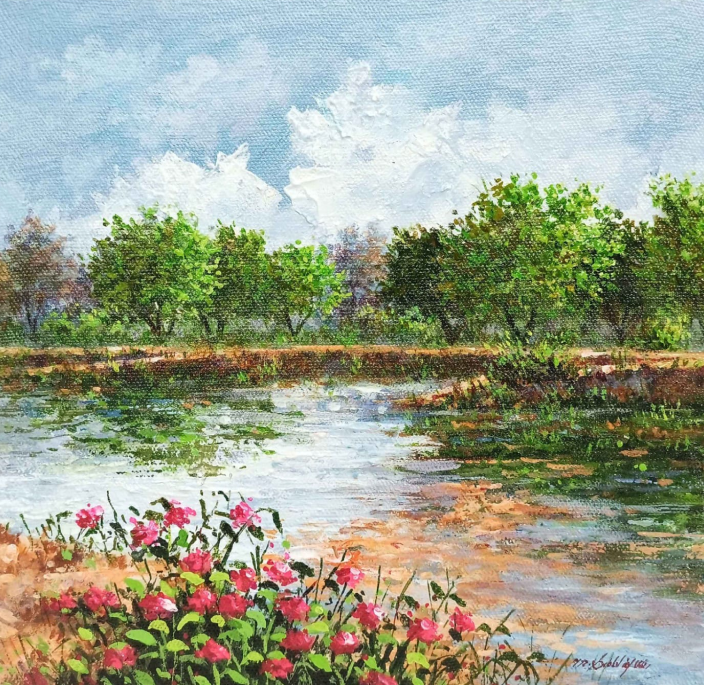 Spring by the Stream