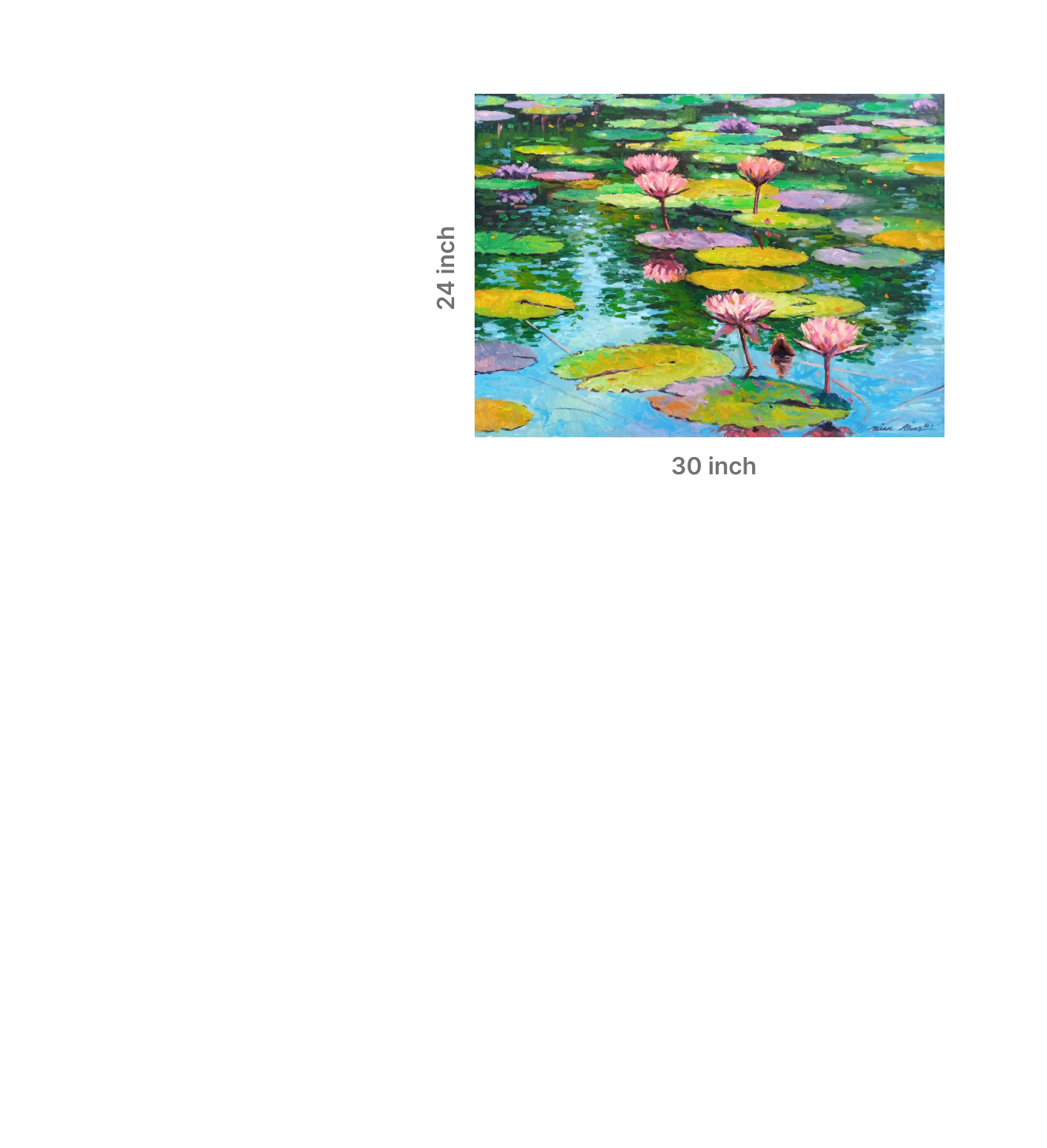 Emerald Reflections in Bloom