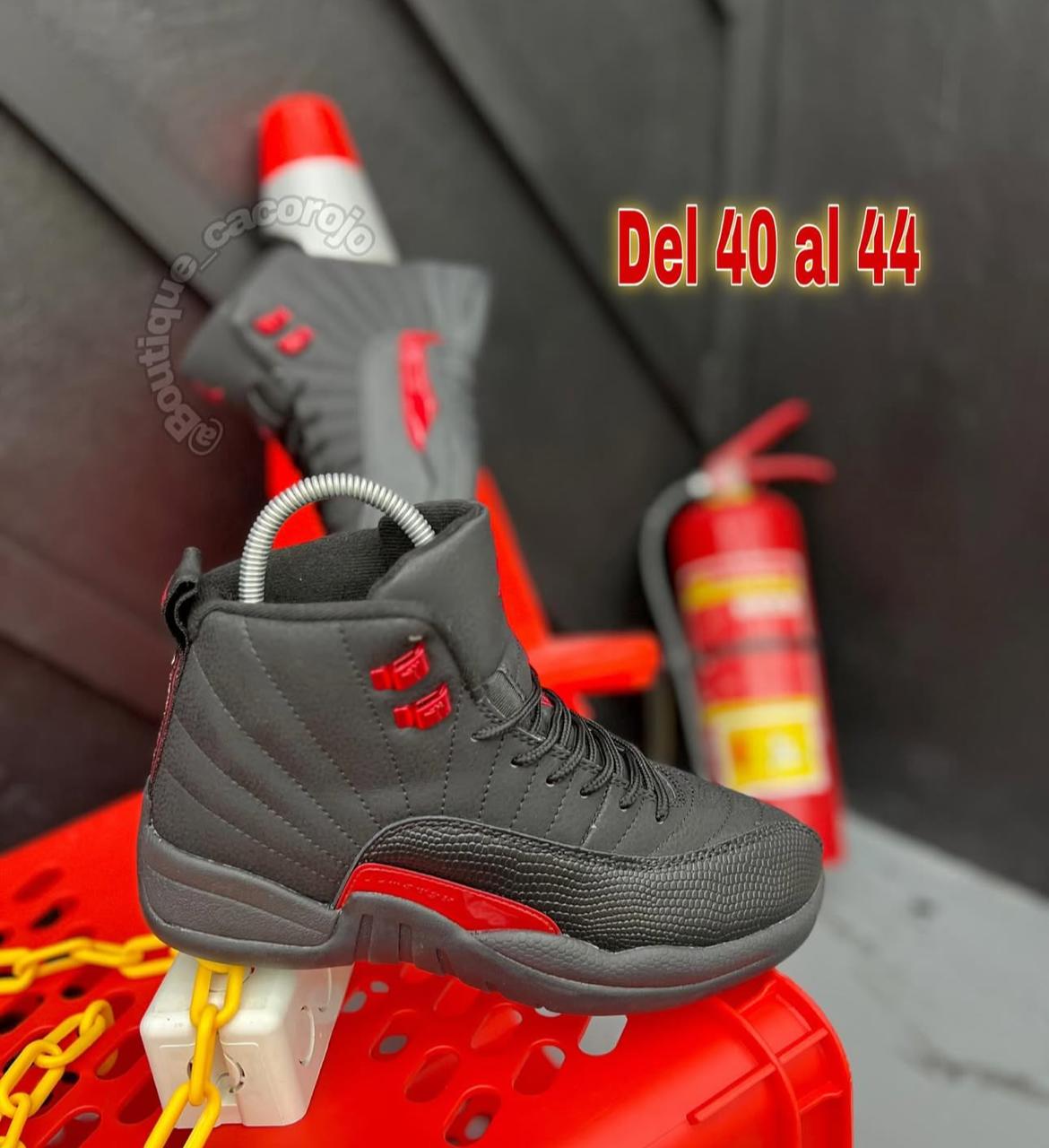 Jordan 12 Retro Black Red – Alta Gama