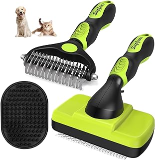 Pet grooming brush set