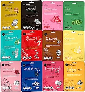 Facial Sheet Mask Collection (12 Pack)