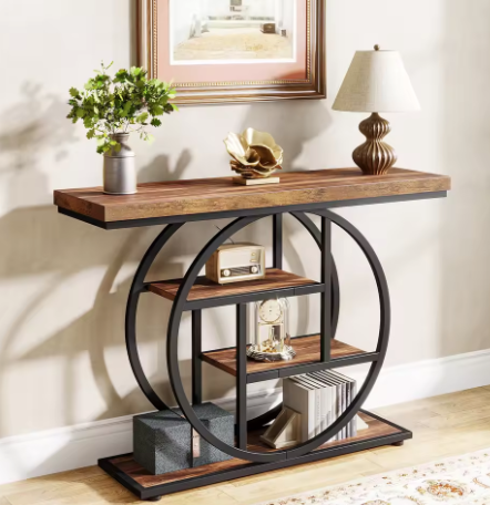 Modern Industrial Console Table