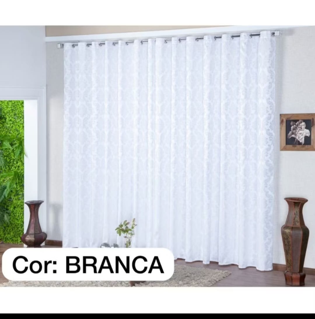 Cortina blackout cinza para porta