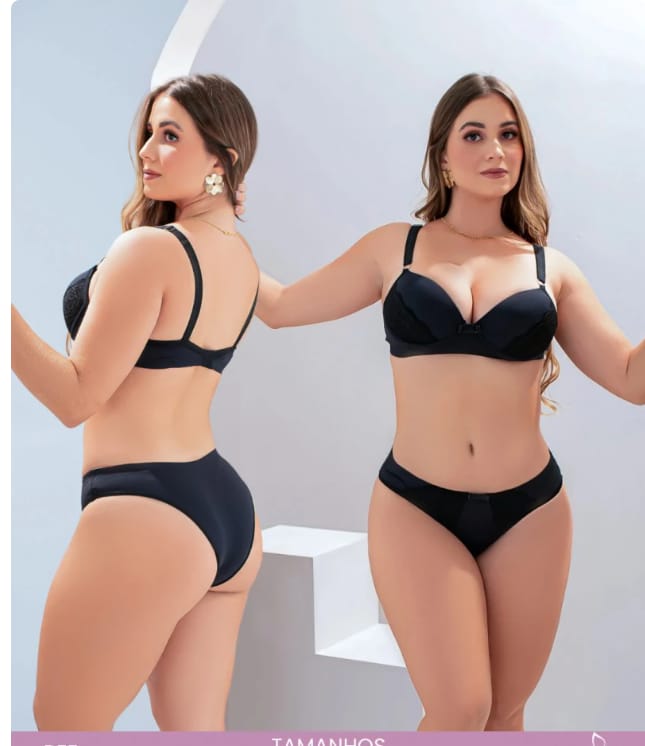 Conjunto de lingerie renda pink