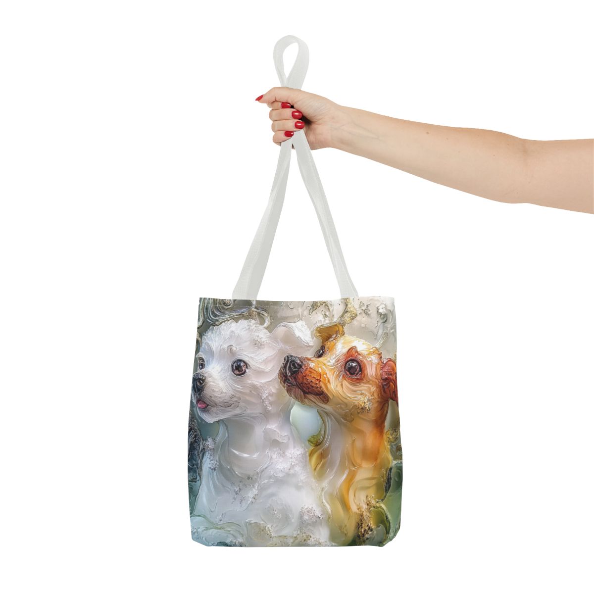 Gorgeous Crystal Dogs Art Tote Bag