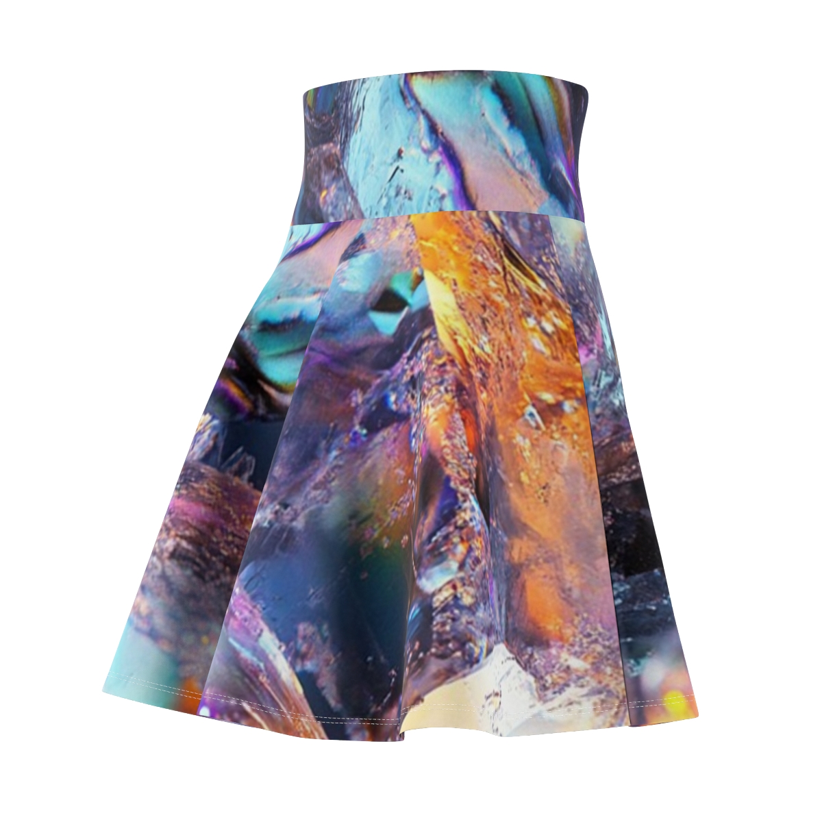 Colorful Crystal Quartz Skater Skirt
