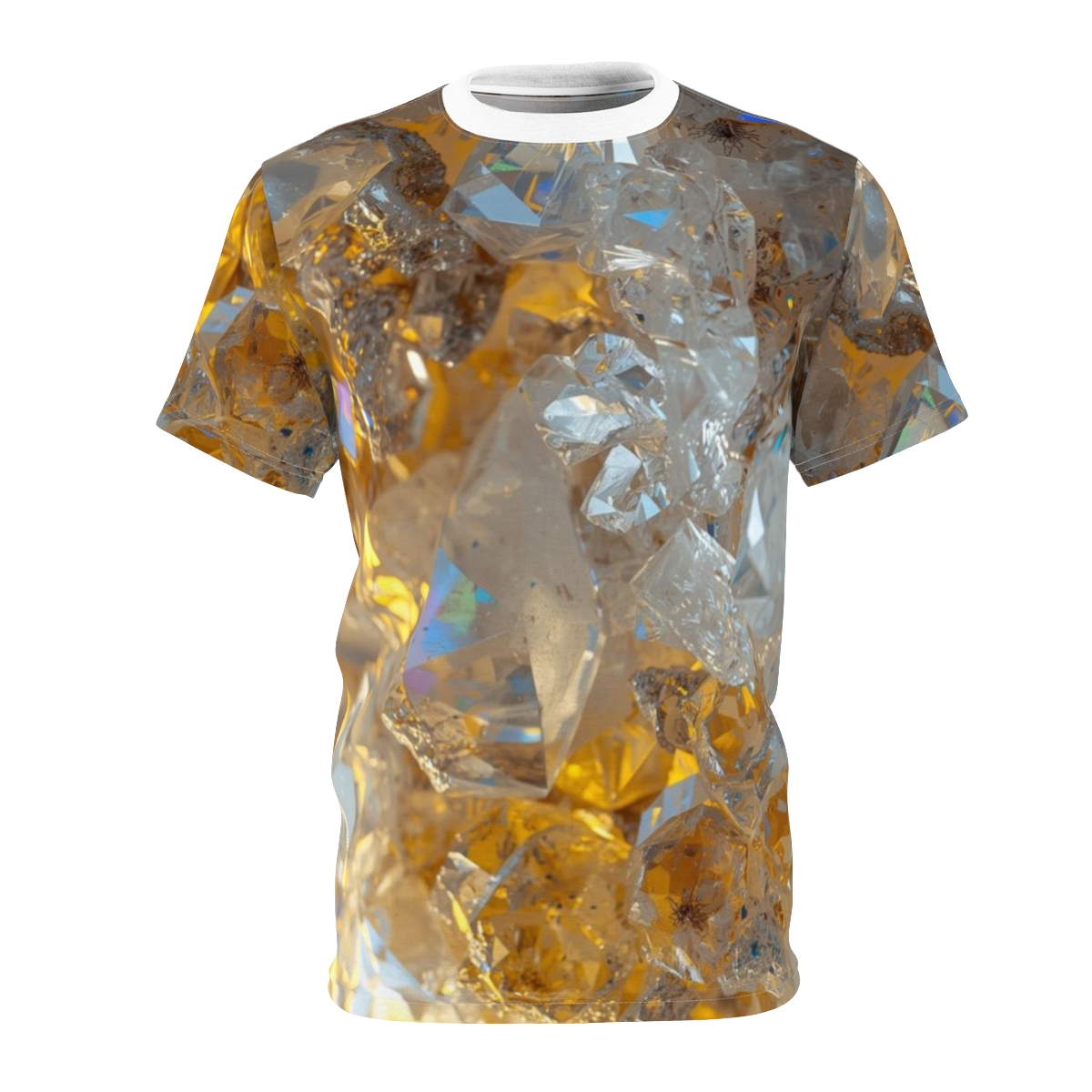 Glittering Golden Crystal Tee