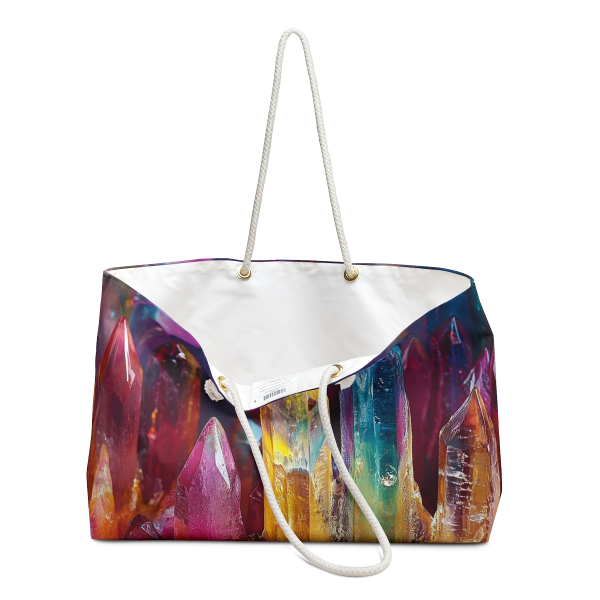 Colorful Crystal Quartz Shards Weekender Bag