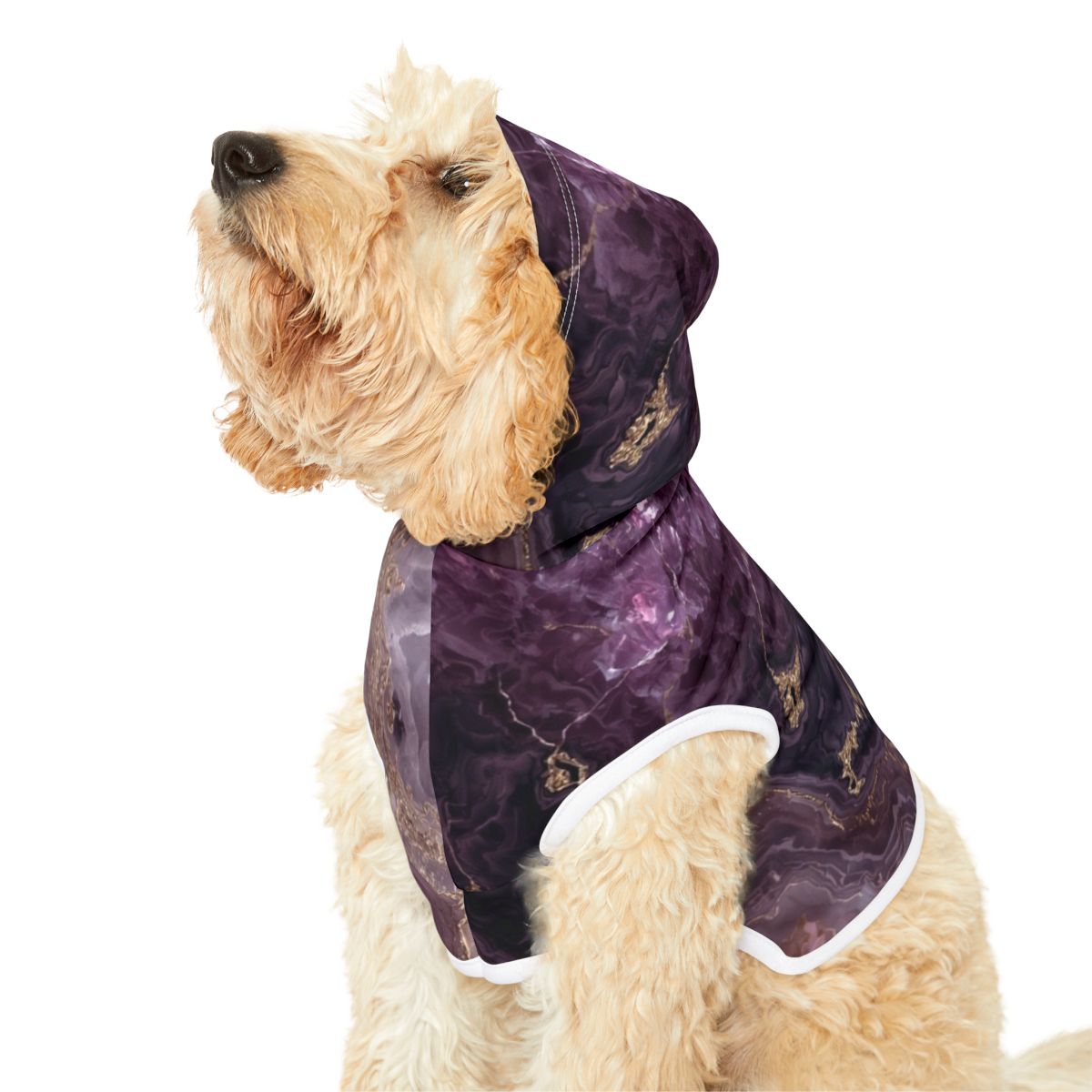 Adorable Purple Agate Marble Pet Hoodie