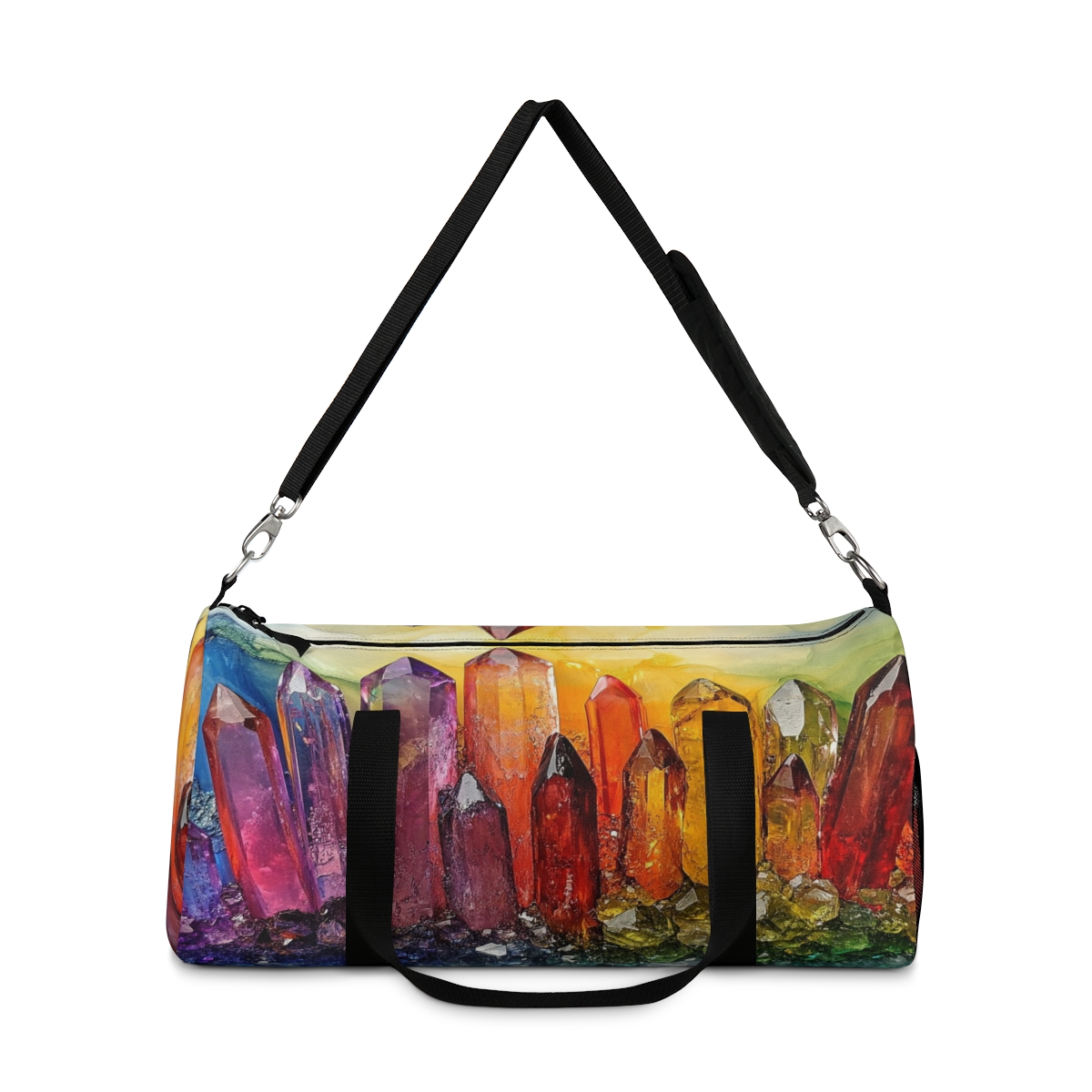 Colorful Crystal Quartz Shards Duffel Bag 