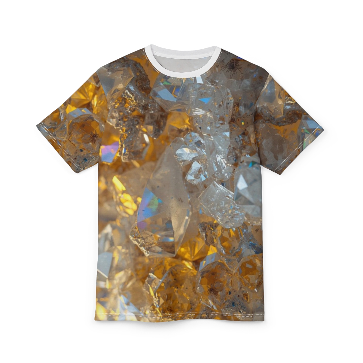 Glittering Golden Crystal Tee