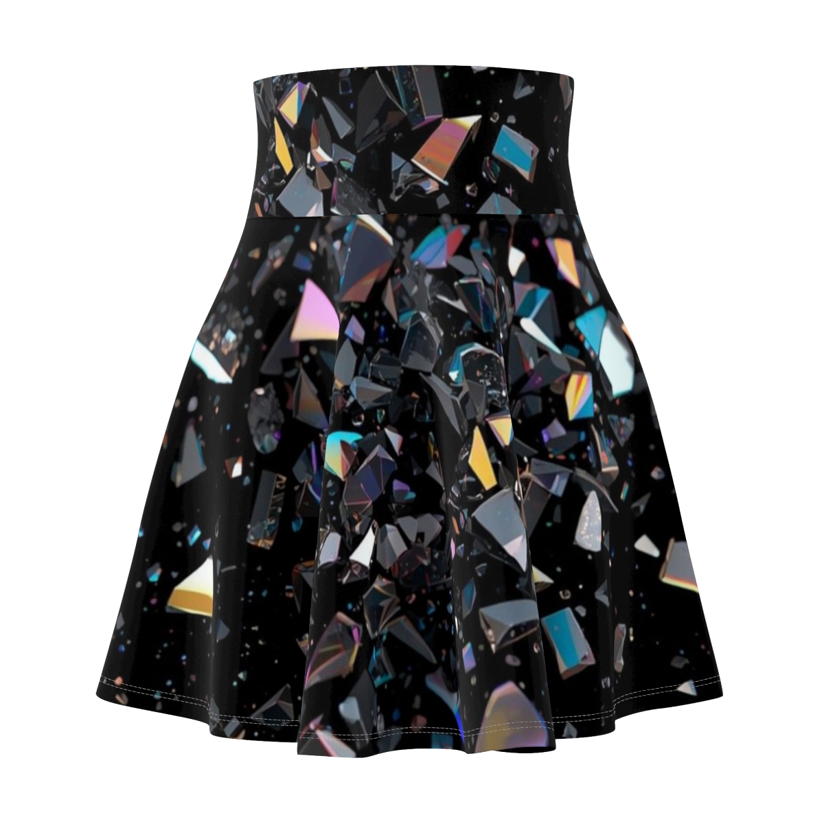 Gorgeous Titanium Crystal Quartz Skater Skirt