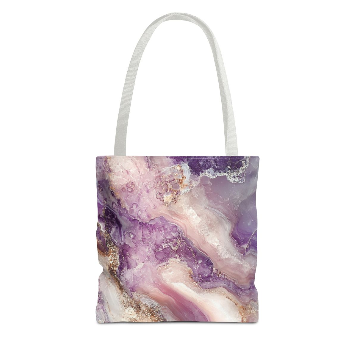 Elegant Purple Marble Art Tote Bag