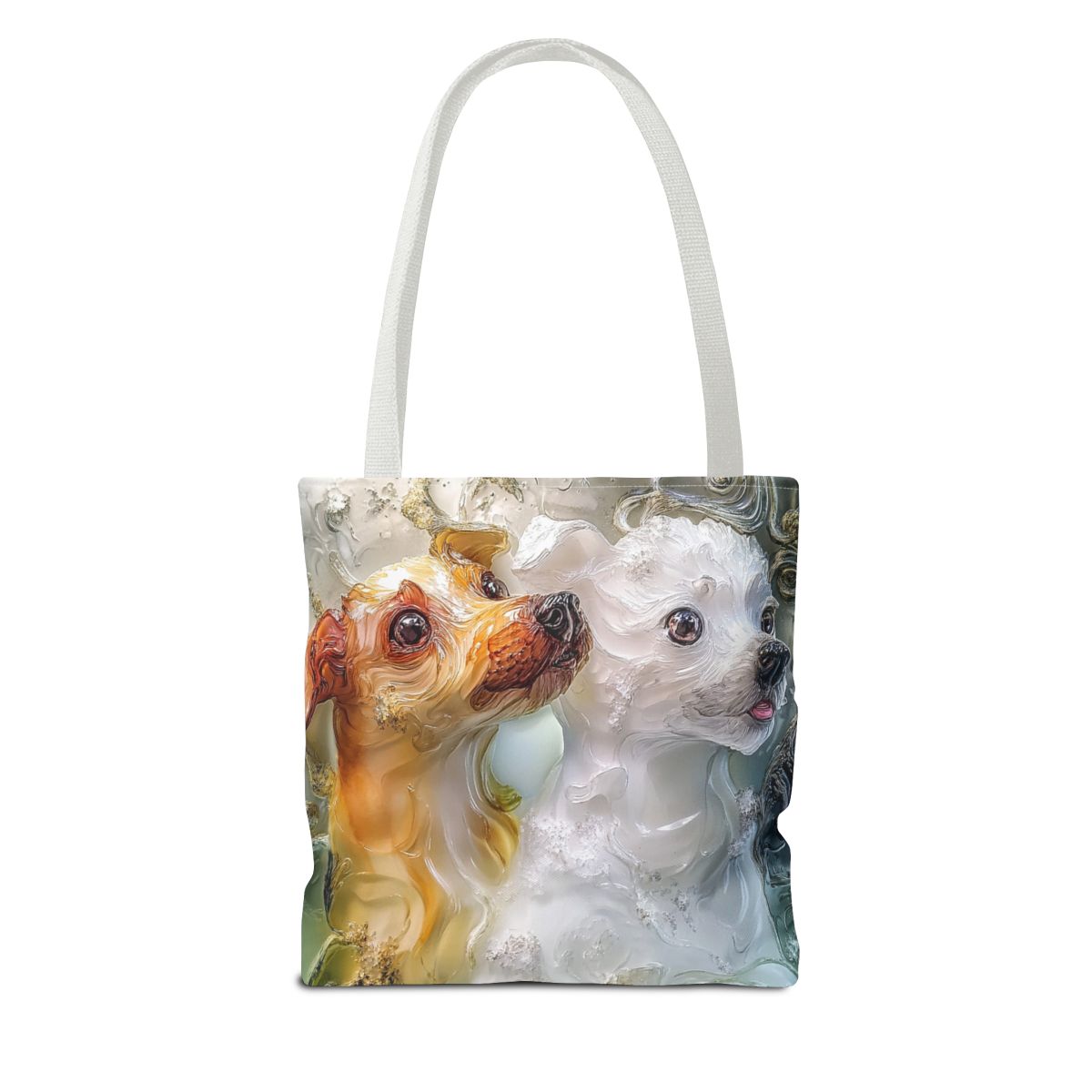 Gorgeous Crystal Dogs Art Tote Bag