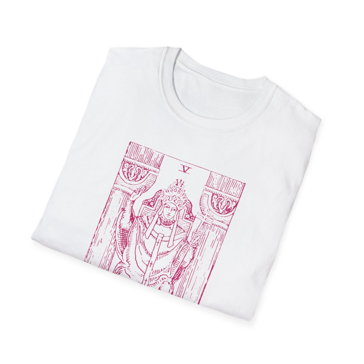 5 - The Hierophant Vintage Tarot Card Softstyle T-Shirt