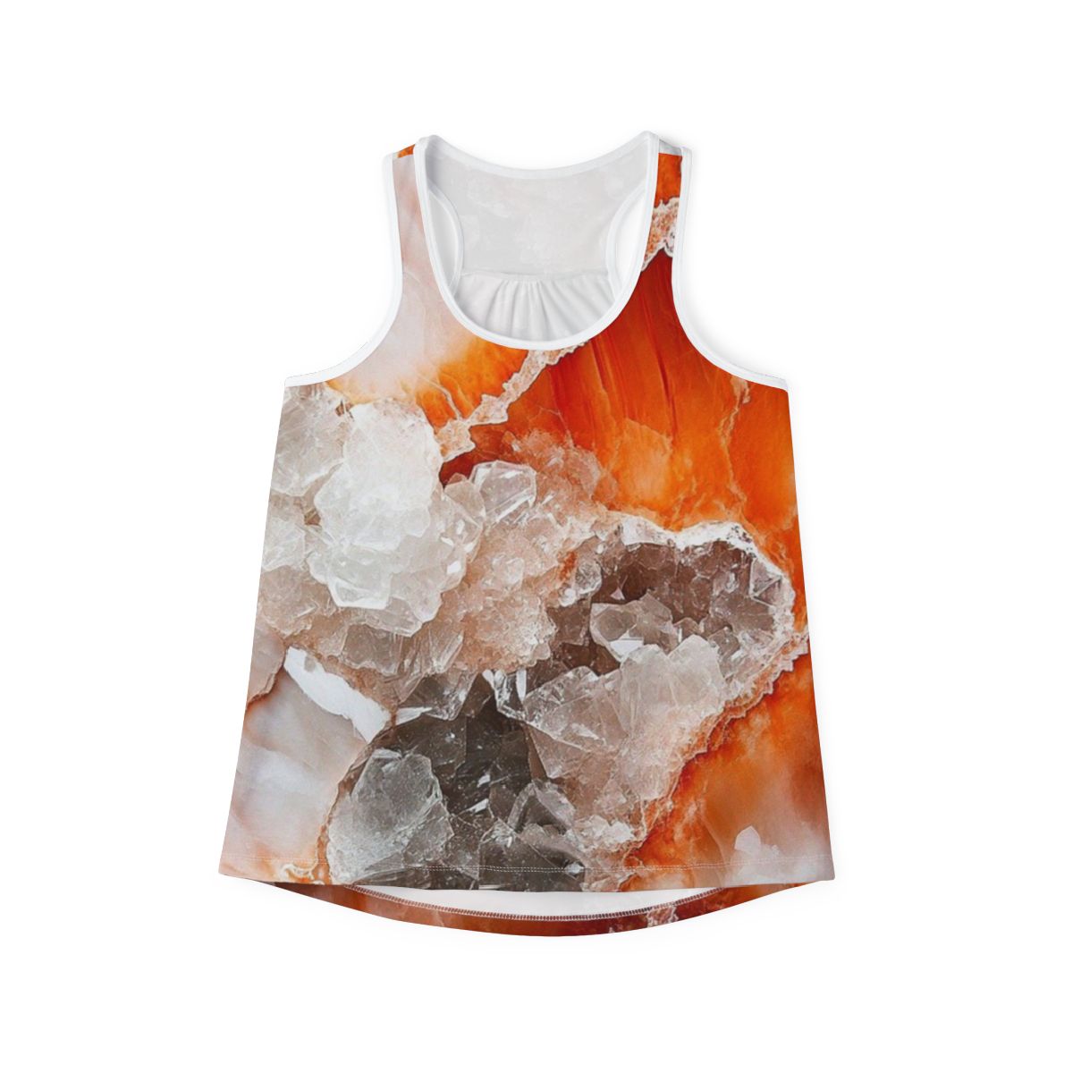 Gorgeous Orange Agate Crystal Tank Top