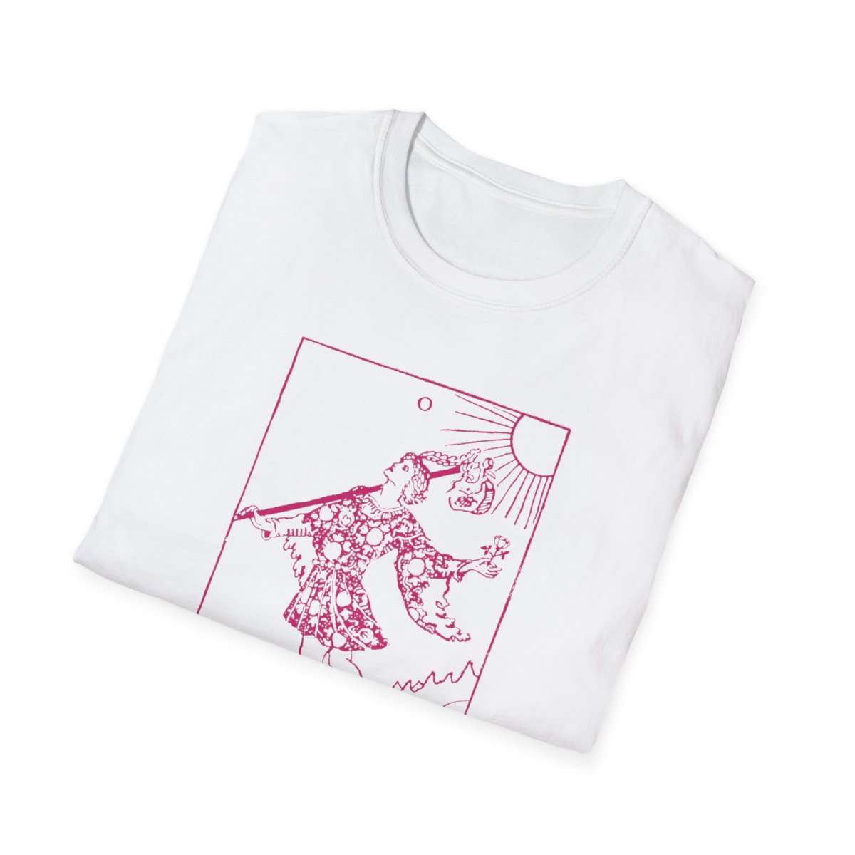 0 - The Fool Vintage Tarot Card Softstyle T-Shirt