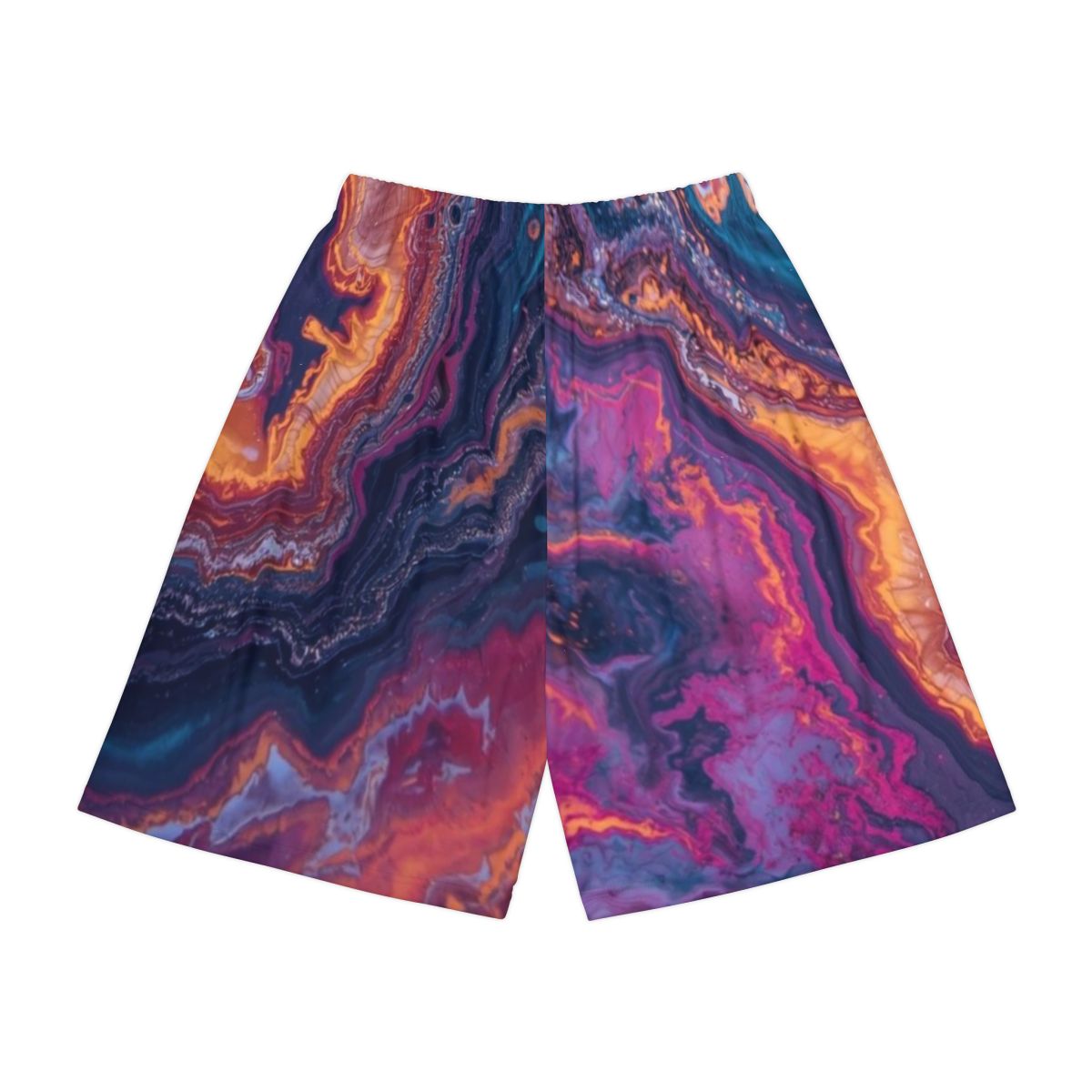 Colorful Marble Men's Workout Shorts