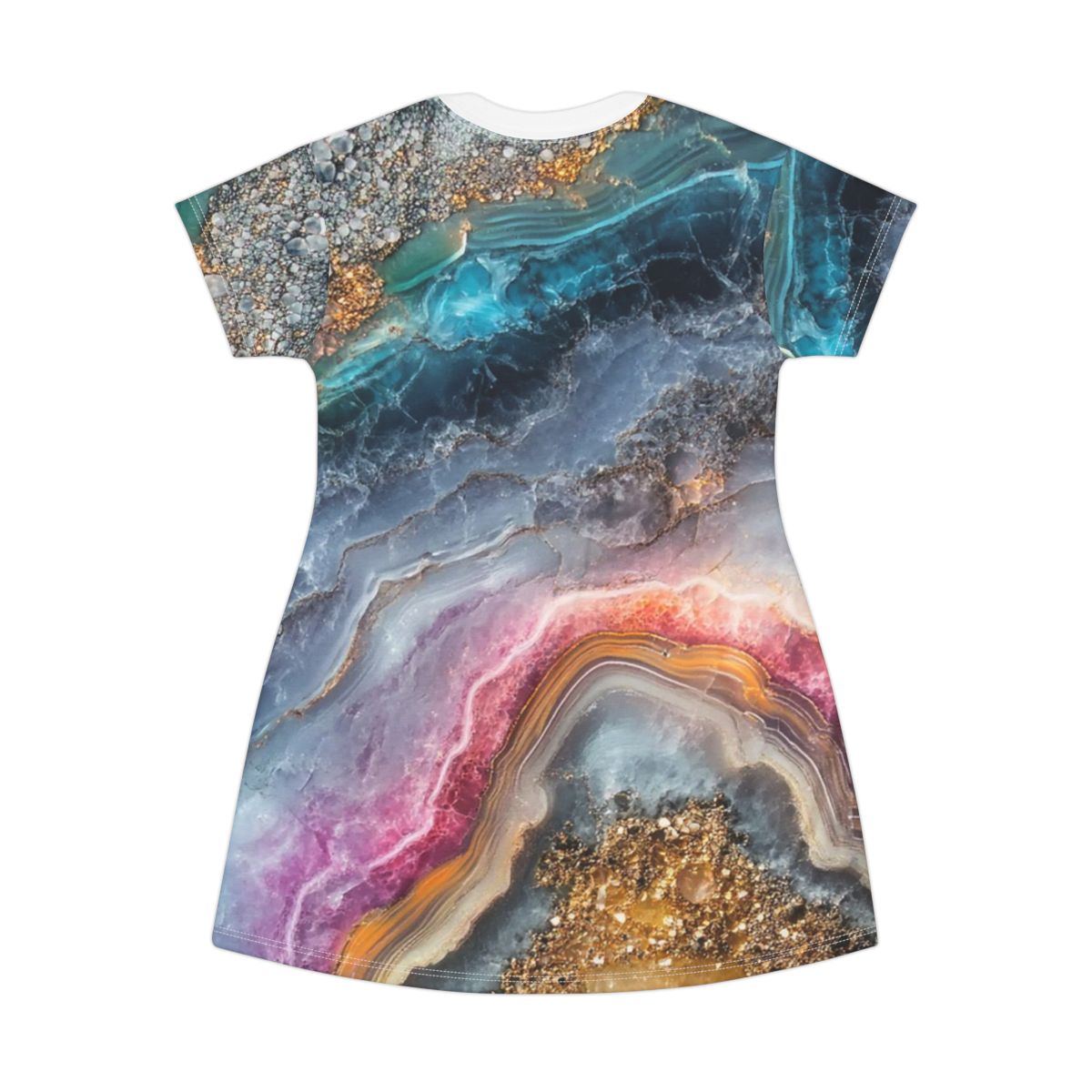 Gorgeous Colorful Agate T-Shirt Dress