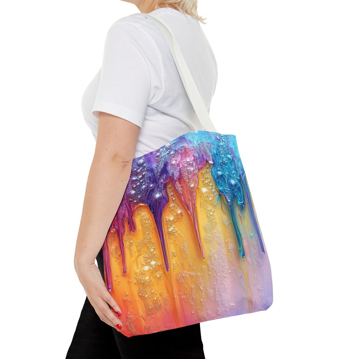 Vibrant Drip Gorgeous Art Tote Bag