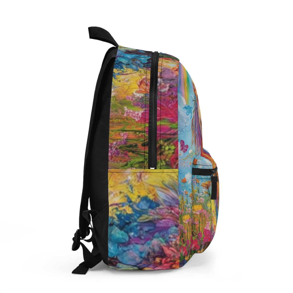 Poodle Floral Art Backpack