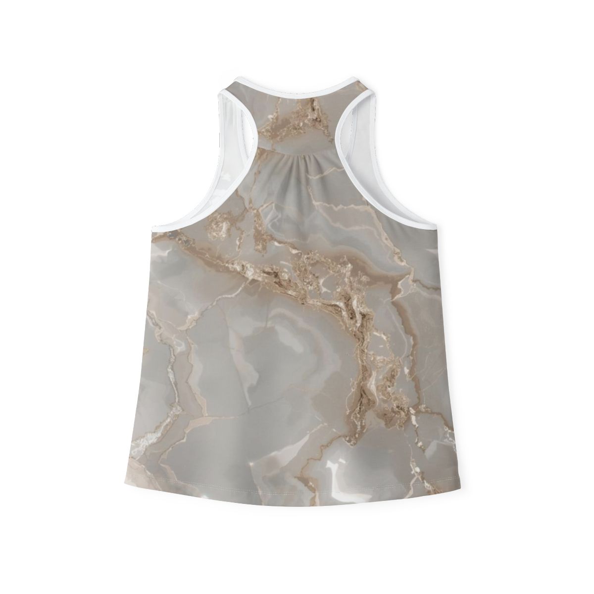 Gorgeous Marble Silver Tank Top