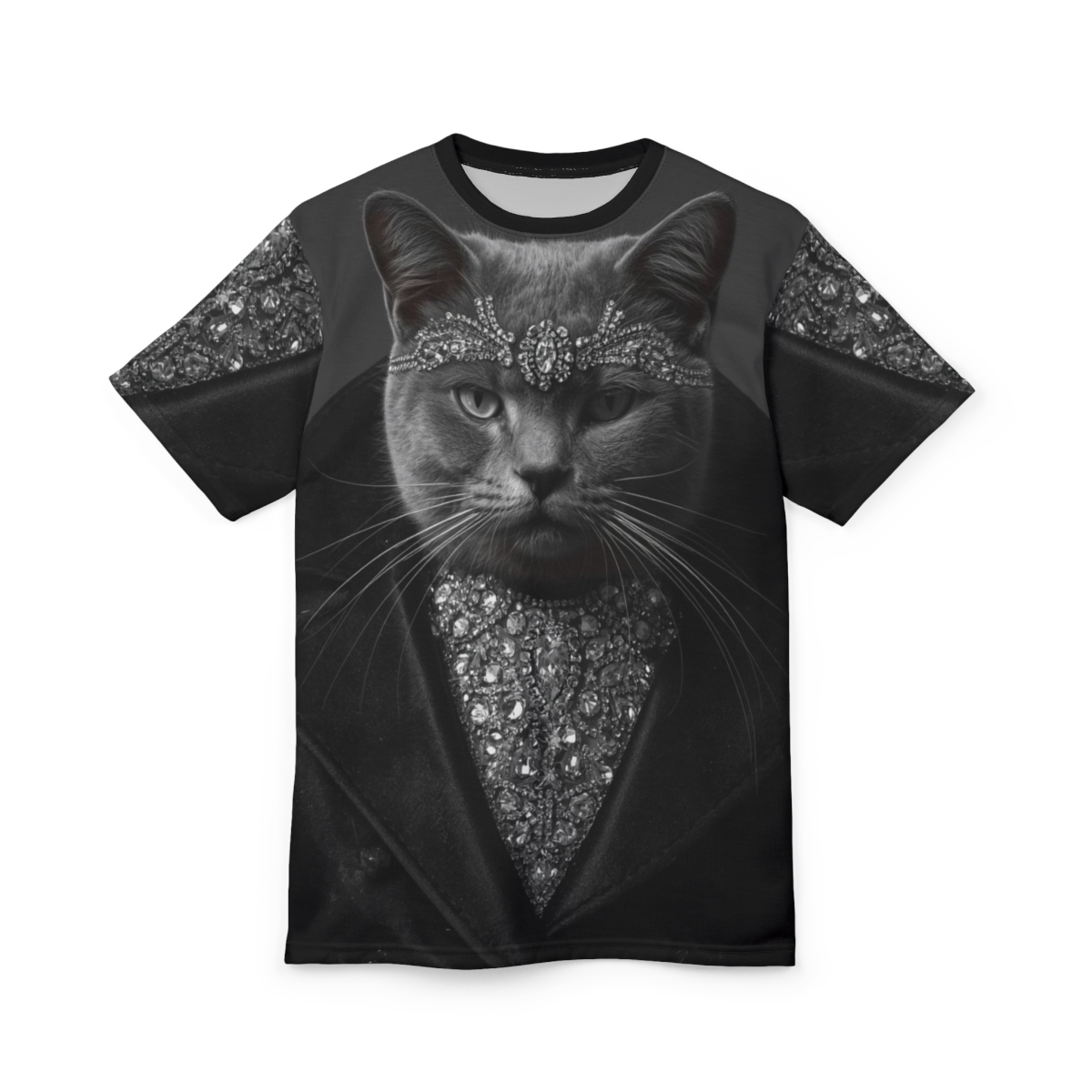 Royal Cat B&W Tee