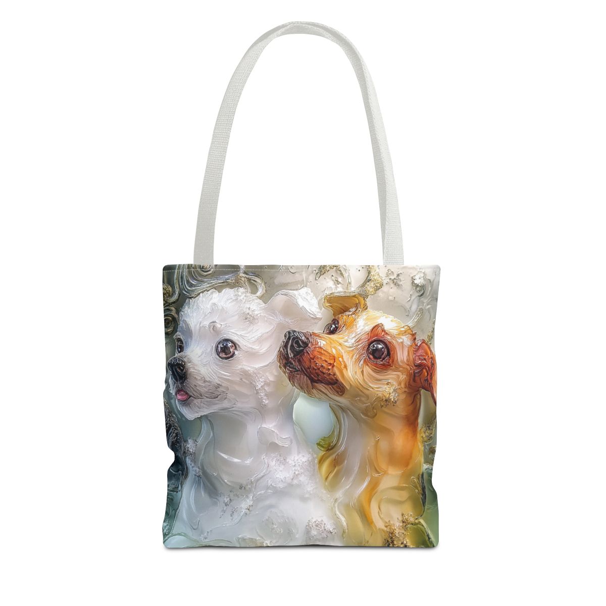 Gorgeous Crystal Dogs Art Tote Bag
