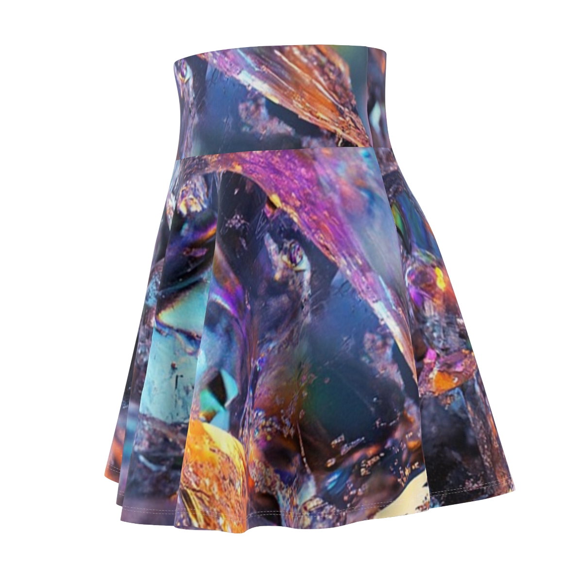 Colorful Crystal Quartz Skater Skirt