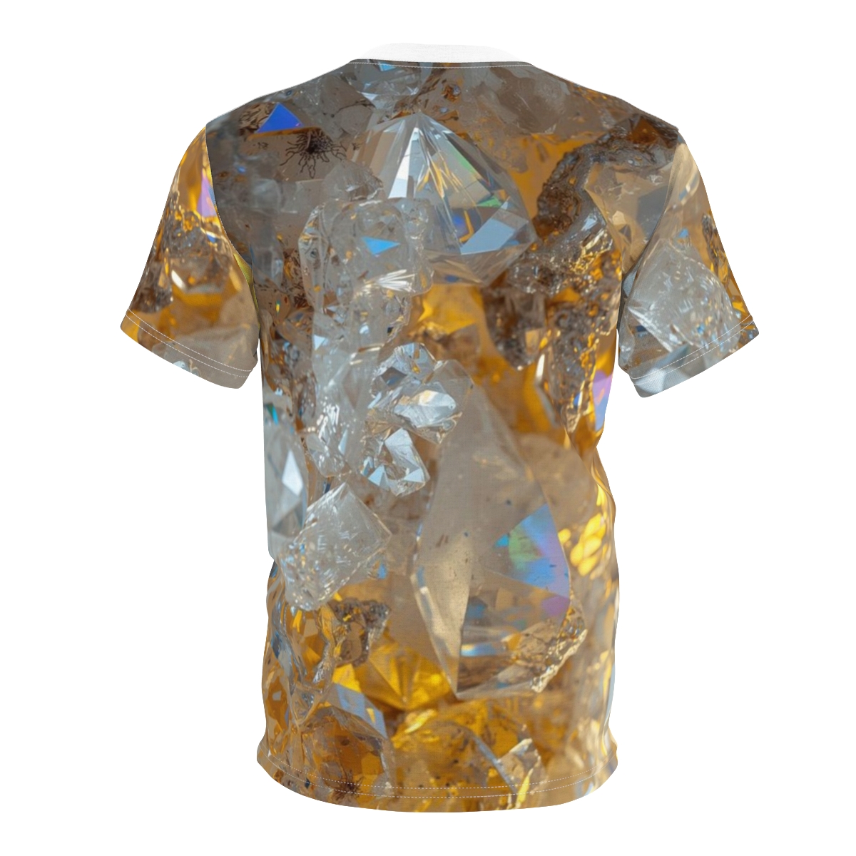 Glittering Golden Crystal Tee
