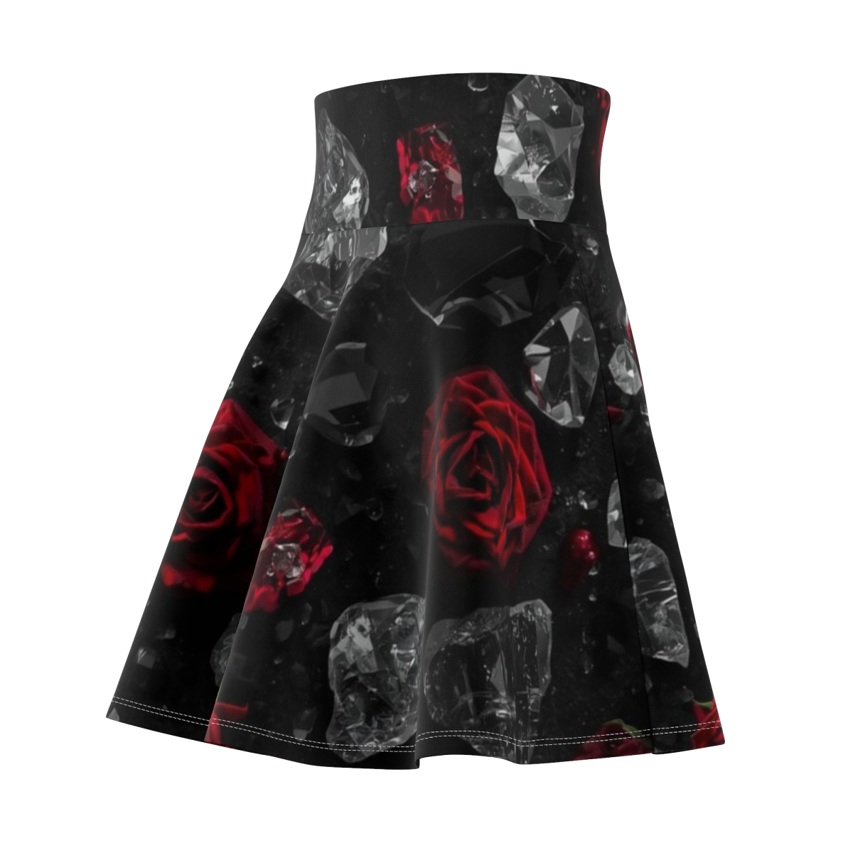 Beautiful Rose Crystal Quartz Skater Skirt