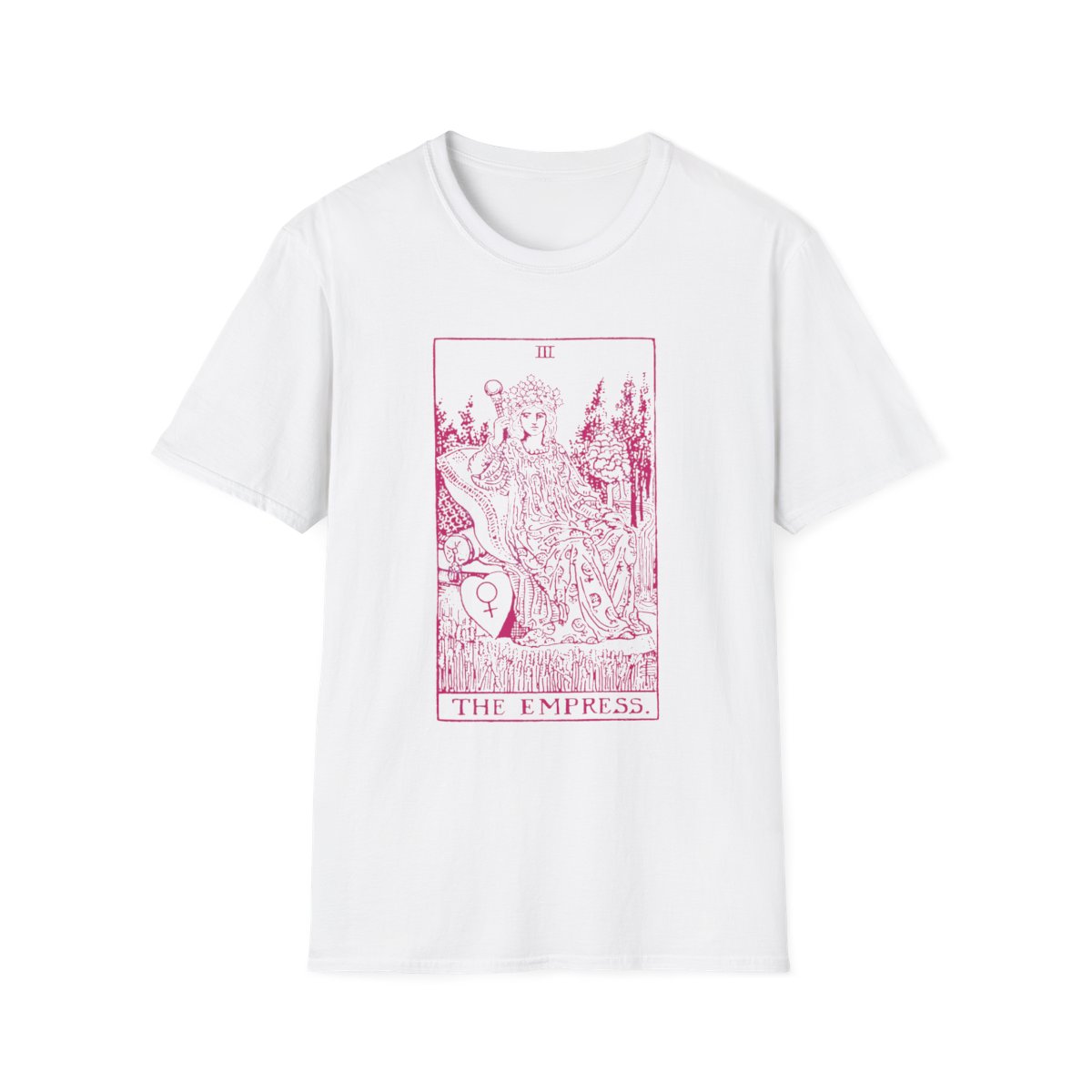 3 - The Empress Vintage Tarot Card Softstyle T-Shirt