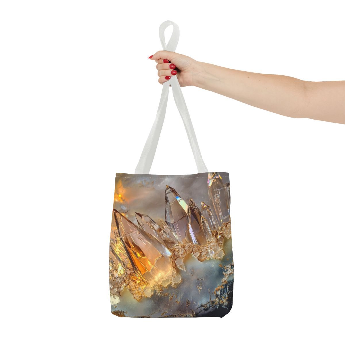 Crystal Quartz Shards Beautiful Art Tote Bag