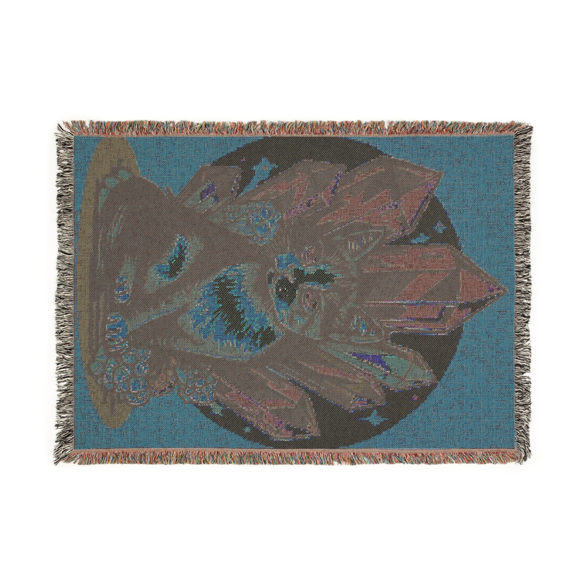 Luxury Cute Cat Crystals Woven Blanket